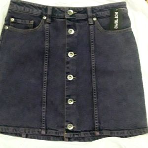 Hot topic button up skirt